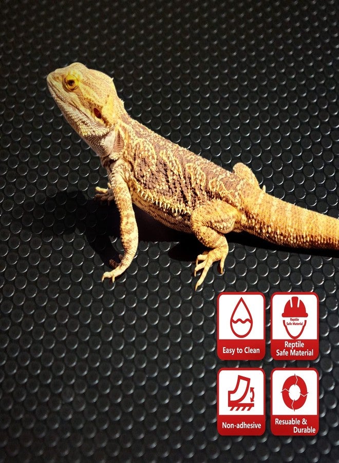 MCLANZOO Reptile Substrate Mat Terrarium Liner 2PCS 36 * 18 inch, Bearded Dragon Tank Accessories Reptile Tank Carpet Bedding Non-Adhesive for Leopard Gecko Snake, Lizard and Tortoise - Image 2